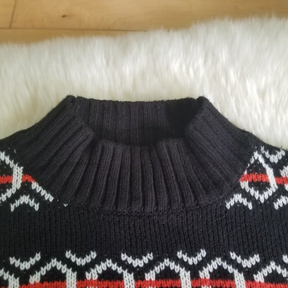 Simons | Abstract pattern oversized knit sweater S/P - Picture 5 of 11